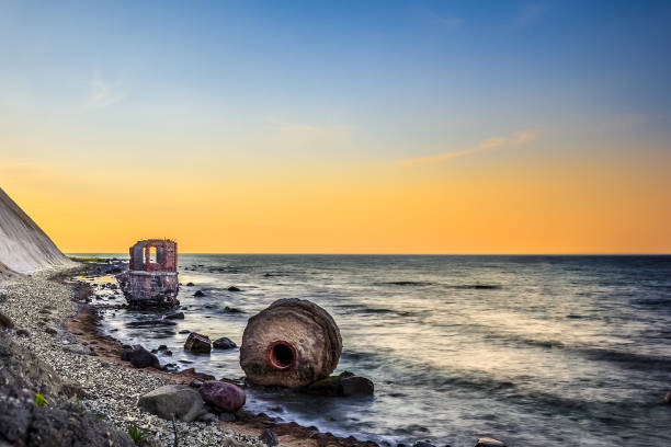 Old Pegelhaus at the coast of cape Arkona