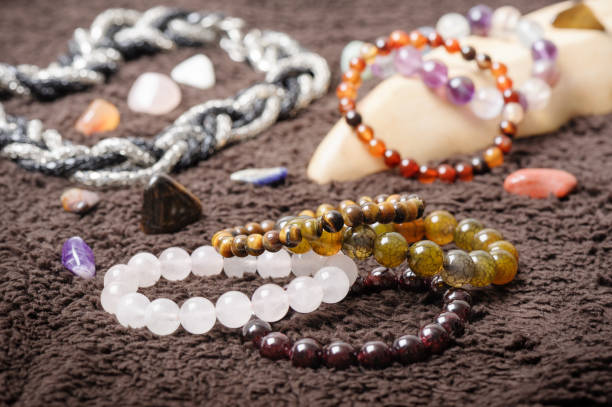 istock semi-precious stones bracelet 647483946
