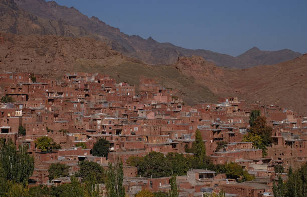 istock The red village name Abyaneh 647490306