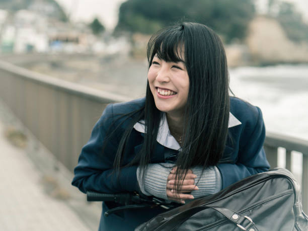 aluno da escola secundária - japanese girl imagens e fotografias de stock