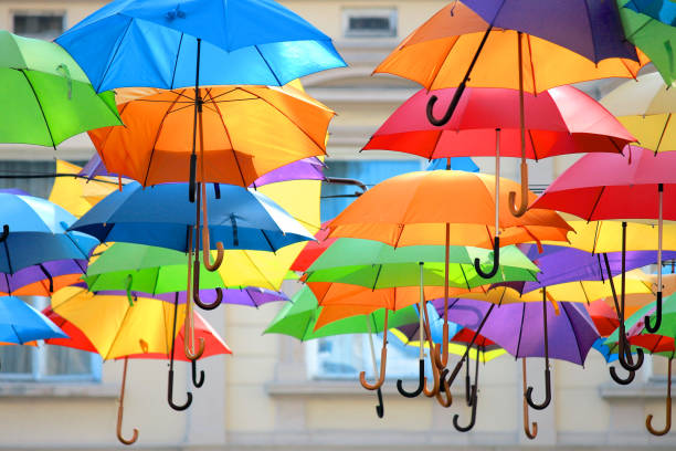 istock Floating umbrellas in Belgrade, Serbia 647498152