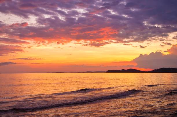 istock View of sea with sunset sky 647501132