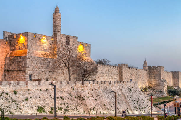 istock Jerusalem Old City - Tower of David at Night 647501604