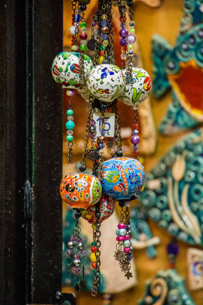 istock Colorful turkish ceramic balls as souvenirs 647501660
