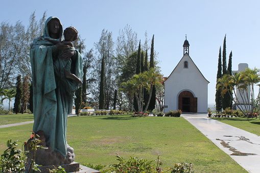 One of the tree chapels build in Puerto Rico owned by the Schoenstatt catholic movement in Germany.  The one in the picture are located in Juana Diaz town, at southern Puerto Rico.