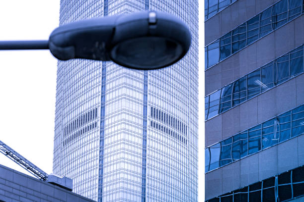 istock Modern office building close up in sunlight 647513612