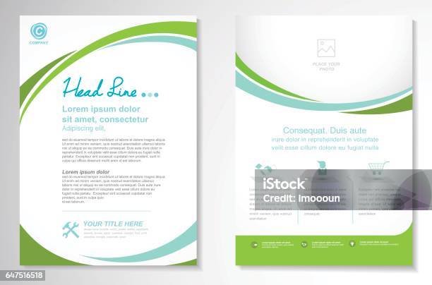 Vector Brochure Flyer Design Layout Template Stock Illustration - Download Image Now - Plan - Document, Flyer - Leaflet, Brochure