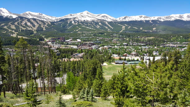 Breckenridge in the summer time stock photo