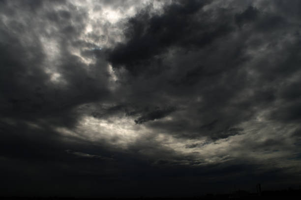 istock black cloud rainstorm in the vast sky 647524162
