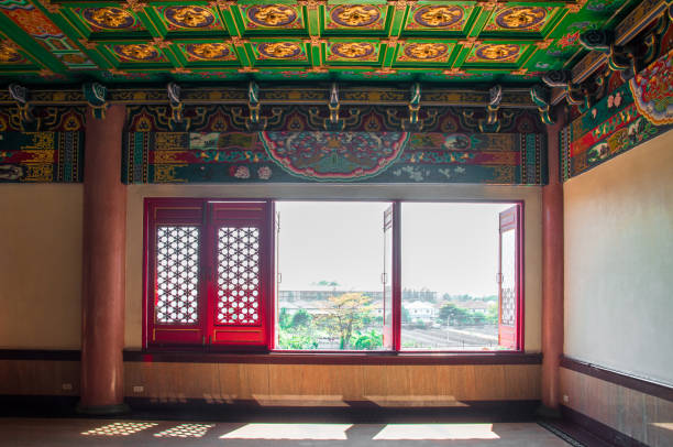 istock Interior of Chinese temple 647526612