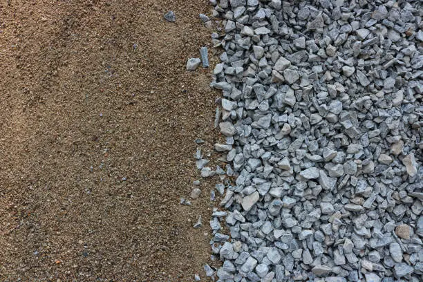Sand,Crushed rock