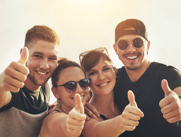 istock Thumbs up to the weekend! 647533942