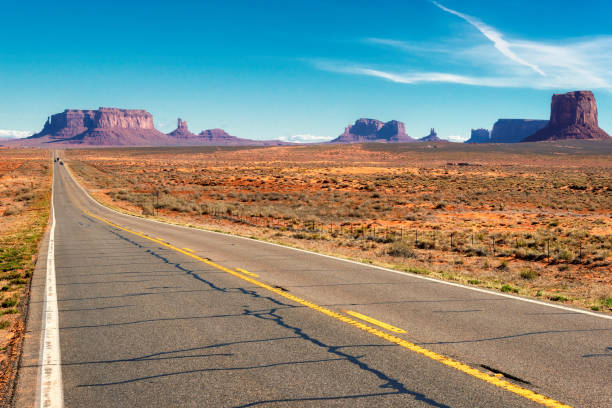 istock Road at the American West, Arizona. 647548714