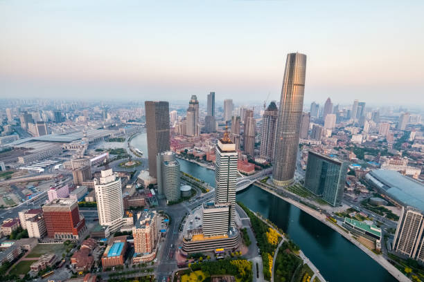 istock tianjin skyline at dusk 647551854