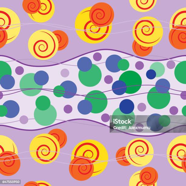 Crazy Repeating Pattern Seamless Repeating Pattern Consisting Of Circles Spirals And ...