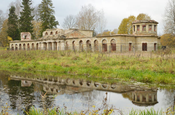 istock The ruins of the old building. 647561174