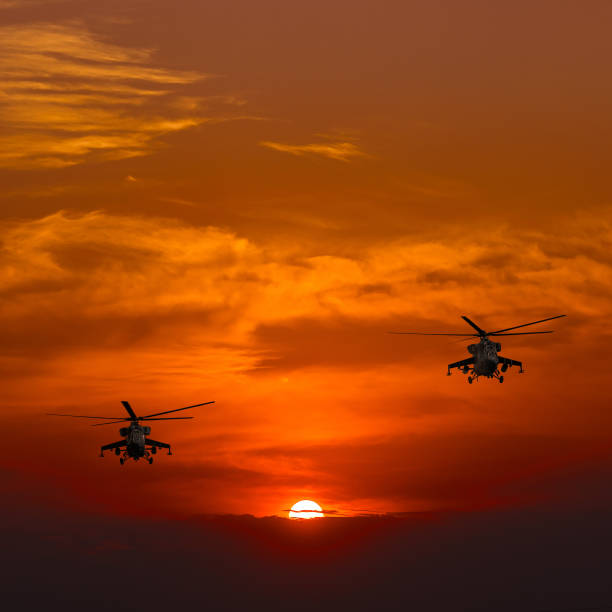 istock helicopters, warm sunset, sunset on the beach 647567778