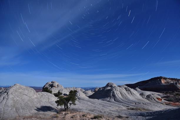 istock Star Trails over White Pocket, Paria Canyon-Vermilion Cliffs, Arizona 647570682