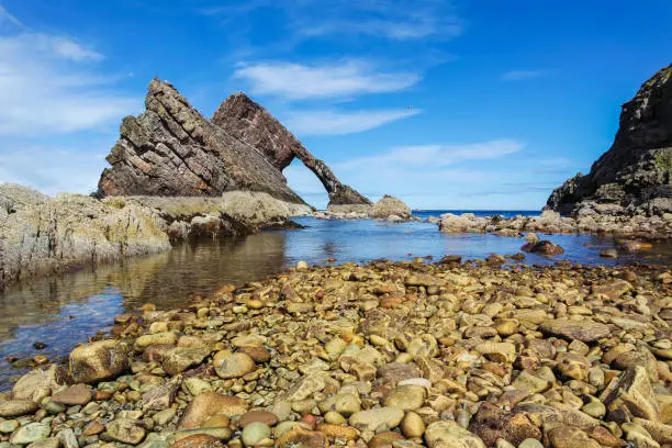 Photo of Bow fiddle rock at Portknockie, Scotland