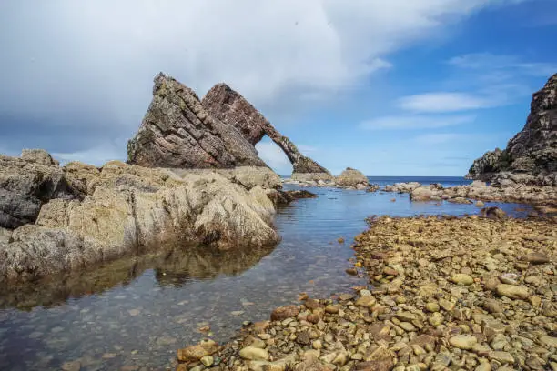 Photo of Bow fiddle rock at Portknockie, Scotland