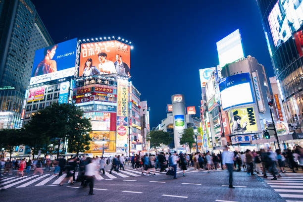 istock Shibuya Crossing, Tokyo at dusk 647593044