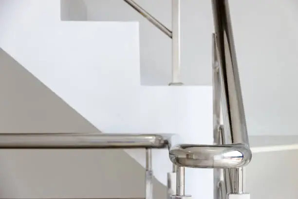 architecture home interior design staircase stainless steel handrails
