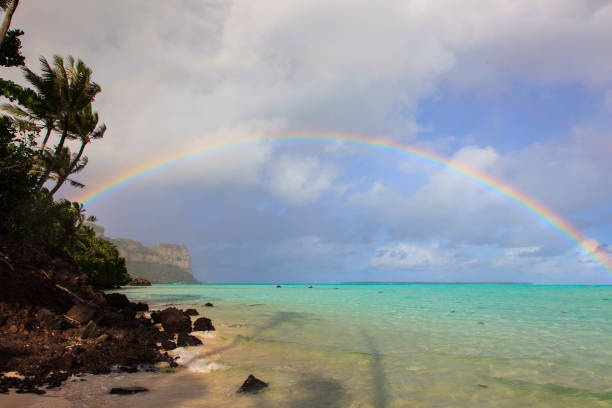 istock Rainbow in Maupiti island 647600322