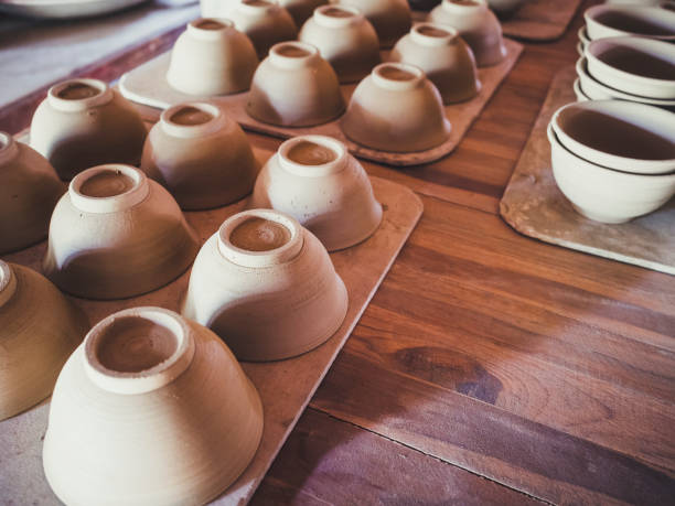 istock Pottery Clay handmade Craft product display 647600328