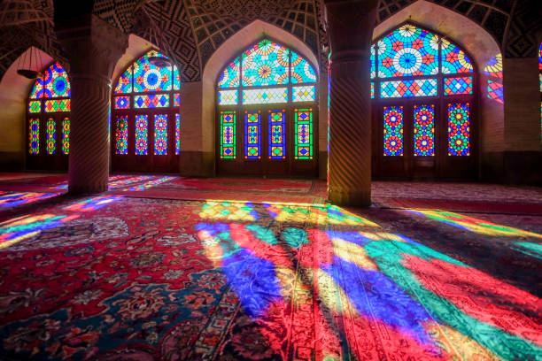 istock Inside the pink mosque at Shiraz city,IRAN 647604052