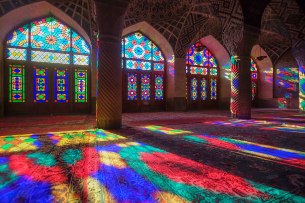 istock Inside the pink mosque at Shiraz city,IRAN 647604068