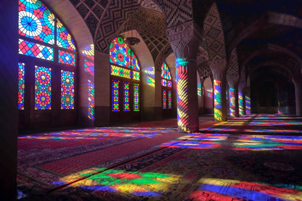 istock Inside the pink mosque at Shiraz city,IRAN 647604130