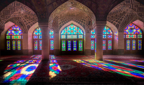 istock Inside the pink mosque at Shiraz city,IRAN 647604132