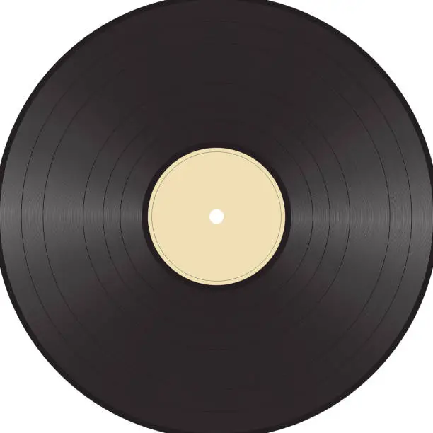 Vector illustration of vinyl record