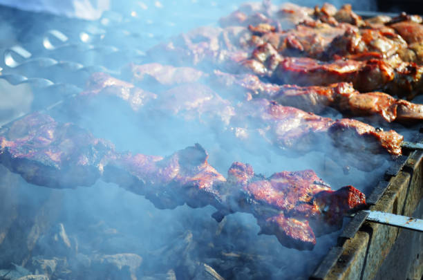istock The meat on skewers 647618266