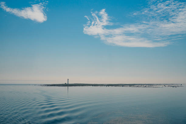 istock Rukkirahu lighthouse at small uninhabited island, Estonia 647619214