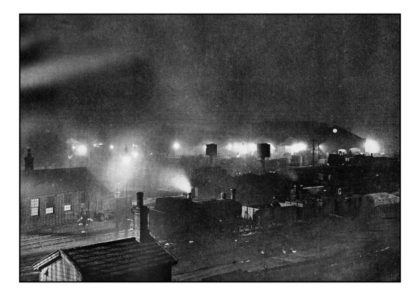 istock Antique London's photographs: King's cross Goods-Yard at night 647634236