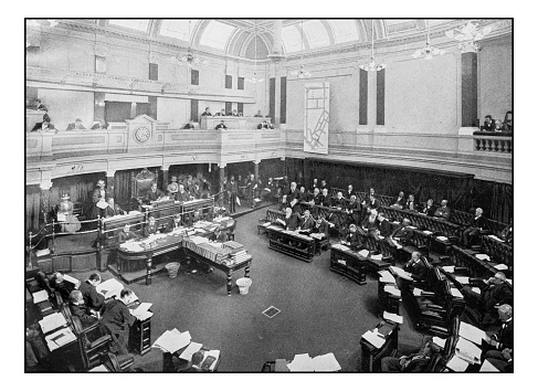 Antique London's photographs: Meeting of the London County Council