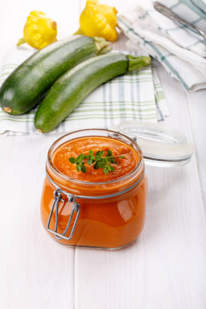 istock Squash zucchini caviar, vegetable paste, Russian cuisine 647636904