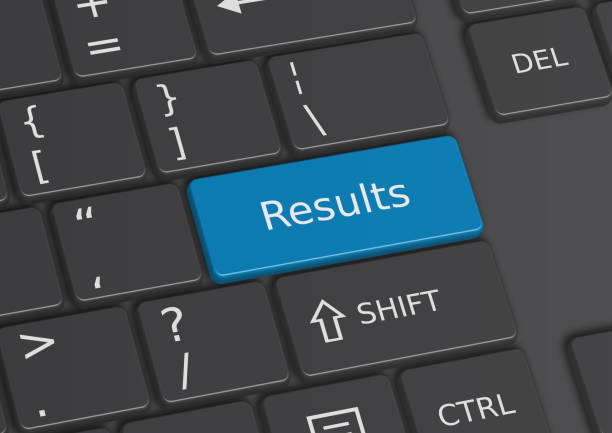 istock A 3D illustration of the word Results written on the keyboard 647641804