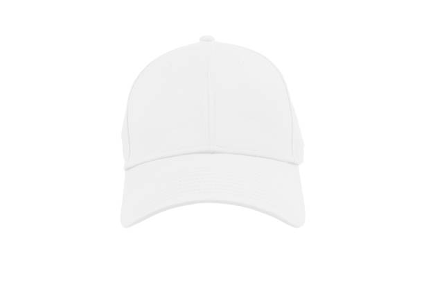 White fashion cap isolated stock photo
