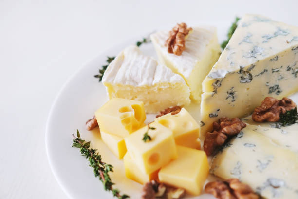 Quality cheese arrangement at a table