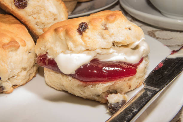 istock British Afternoon Tea With Cream Scones 647664184