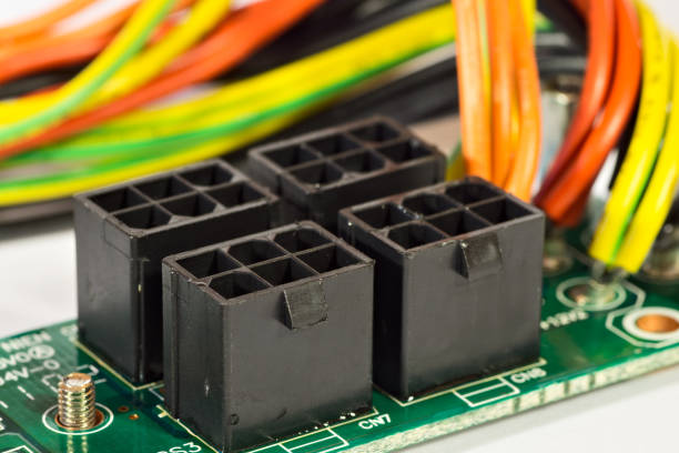istock Connectors of power supply unit 647672886