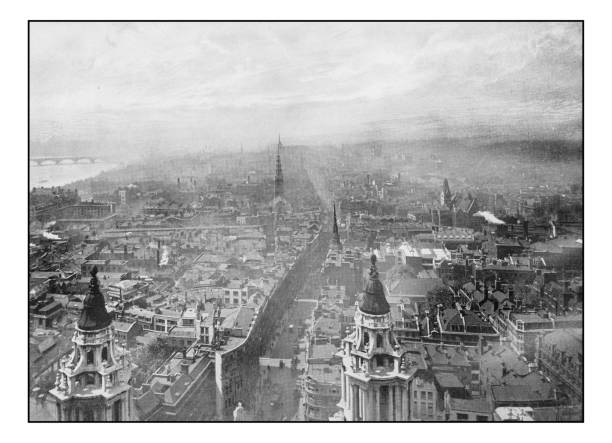 istock Antique London's photographs: View from St Paul's Cathedral 647676200