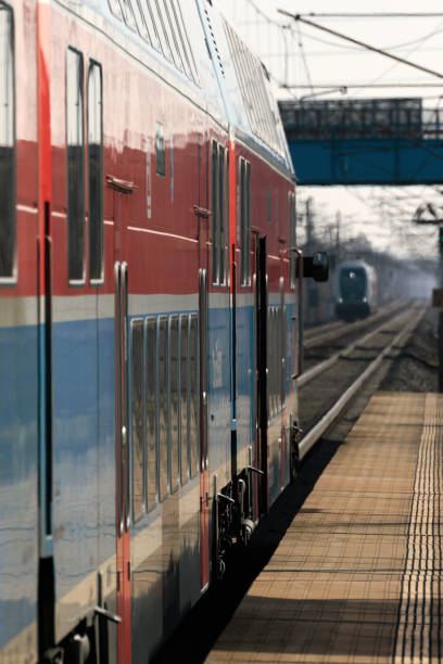 istock Railway Station with trains and tracks 647680018