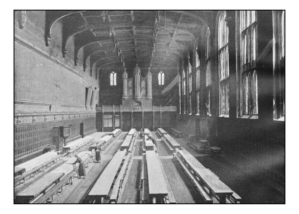 istock Antique London's photographs: Christ's Hospital, Dining Hall 647684714