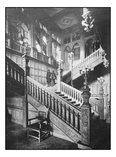 istock Antique London's photographs: Staircase of the Grocers' Hall 647684952