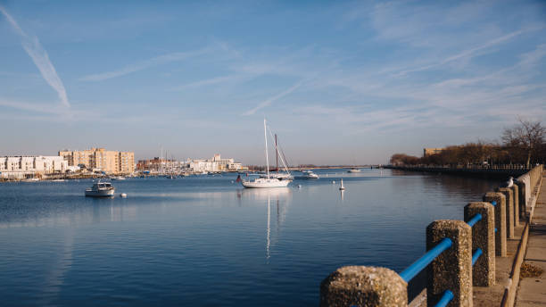 istock yachts and boats in bay 647698546