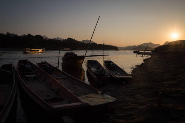 istock Sunset on Mekong River, Luang Prabang, Laos 647698718