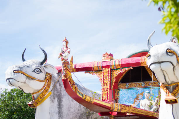 istock two cows statue in WAT PHRATHAT RUENG RONG TEMPLE 647703028